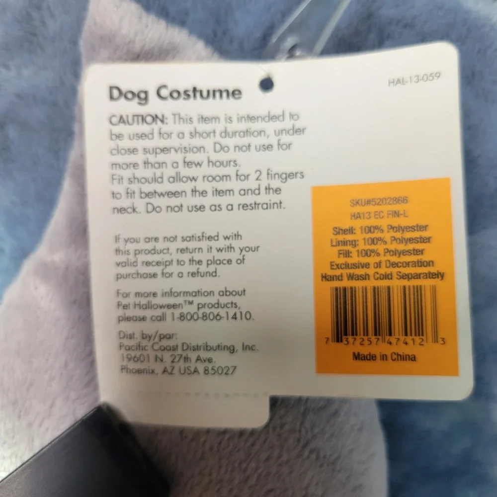 Great‎ Choice Pet Halloween Dog Costume Shark Fin - Large
